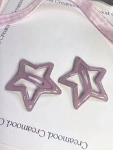 Glitzernde Haarspange in Sternform